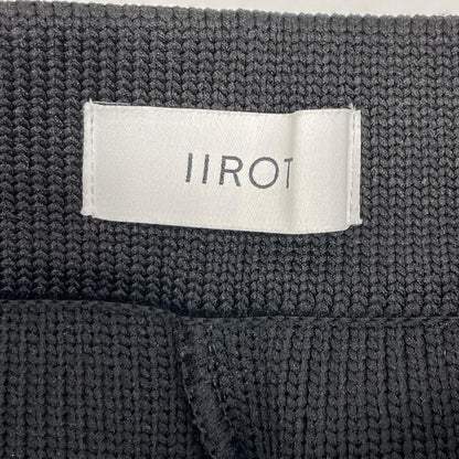 IIROT イロット 017-022-KP03 ブラック ポリエステル バルーンニットパンツ ボトムス