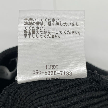 IIROT イロット 017-022-KP03 ブラック ポリエステル バルーンニットパンツ ボトムス