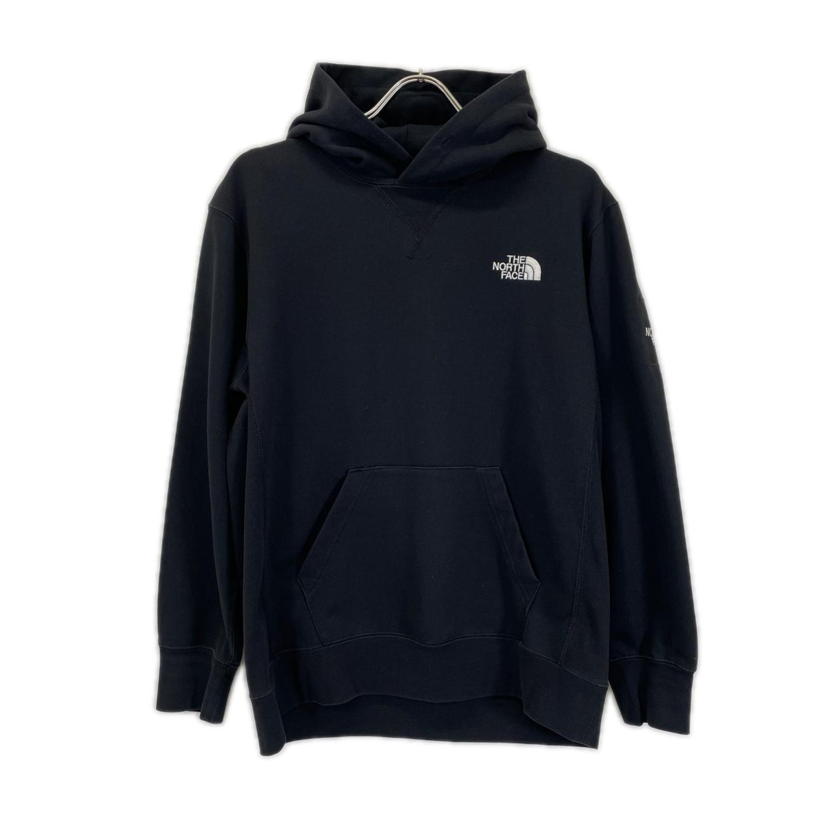 THE NORTH FACE ノースフェイス NT12035 ブラック スクエアロゴフーディ パーカー トップス