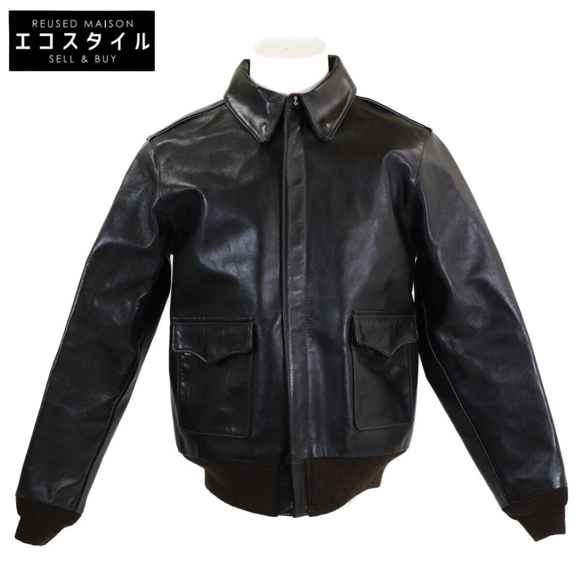 Y'2 LEATHER 【Excellent Condition】HORSE Leather TYPE A-2 Flight Jacket