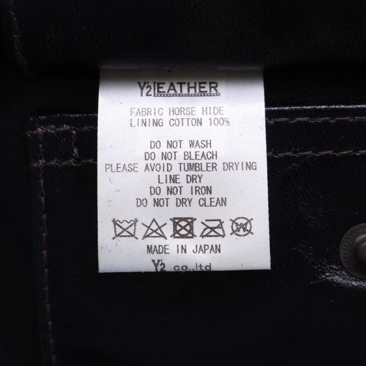 Y'2 LEATHER 【Excellent Condition】HORSE Leather TYPE A-2 Flight Jacket