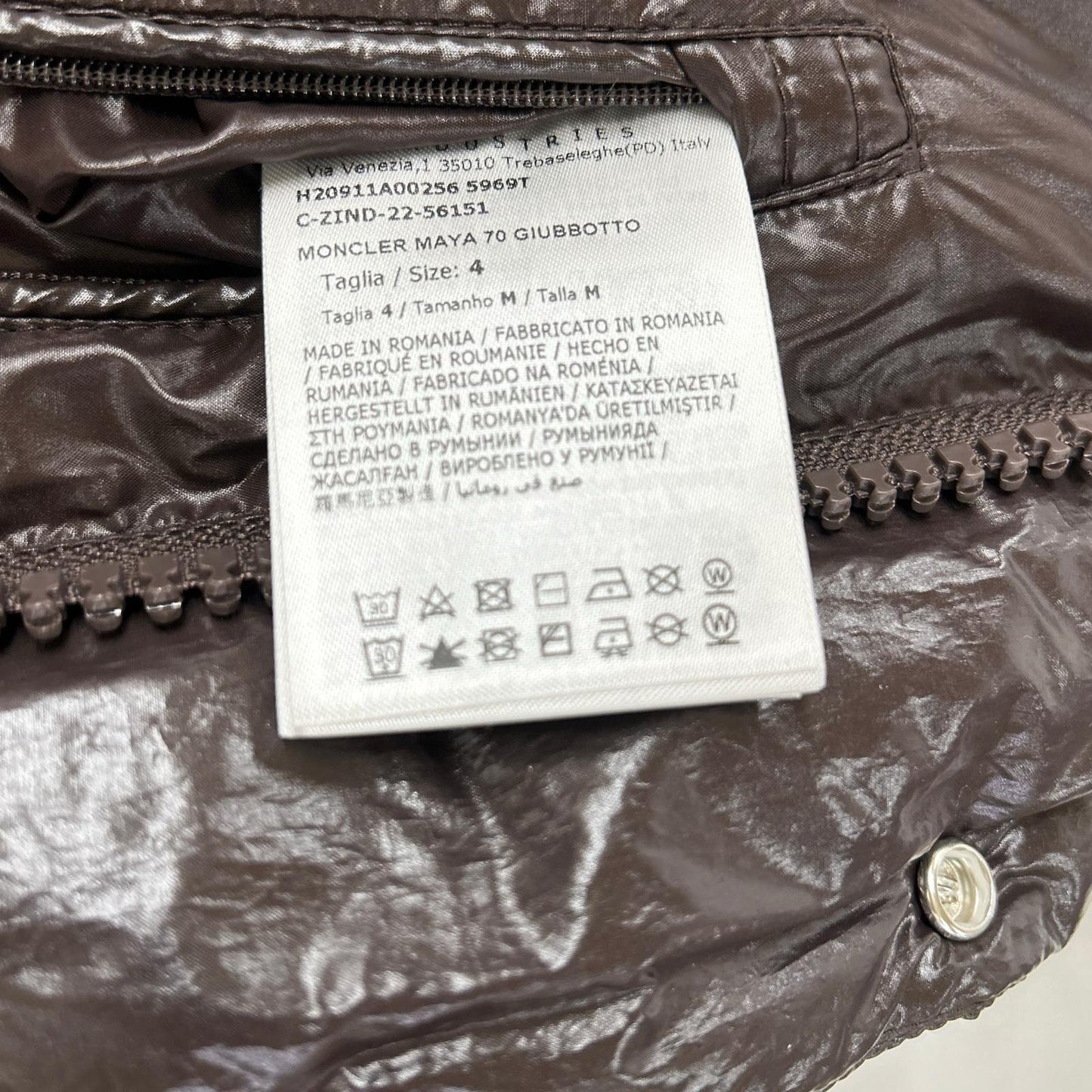 [Like new] 70th Anniversary MAYA 70 Hand-Gradation Hooded Down Jacket, Size 4, Men's