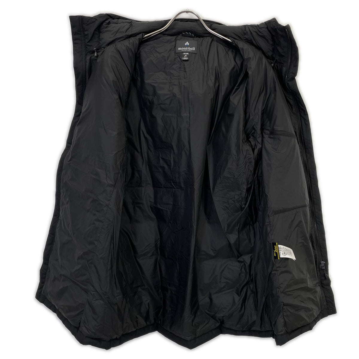 mont-bell mont-bell 2301461 Black Super Dry-Tec 800 Fill Power Travel Down Half Coat Jacket