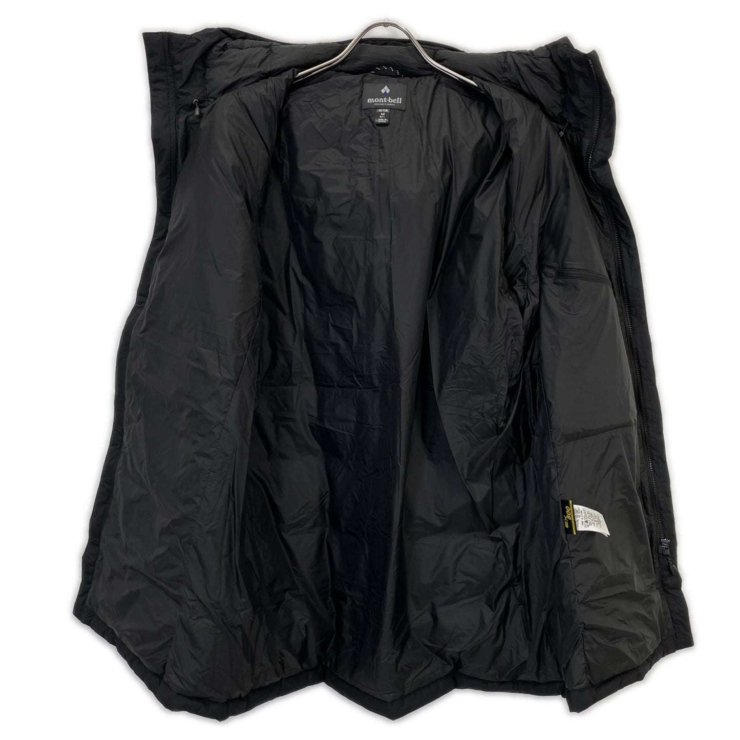 mont-bell Montbell 2301461 Black Super DRYTEC 800 Fill Power Travel Down Half Coat Jacket M Men's