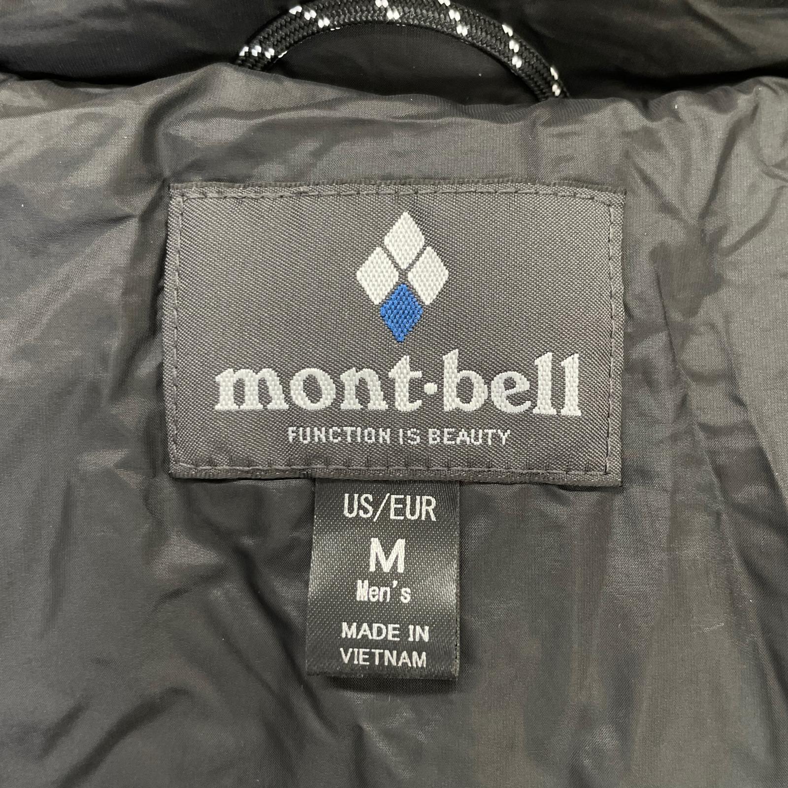 mont-bell Montbell 2301461 Black Super DRYTEC 800 Fill Power Travel Down Half Coat Jacket M Men's