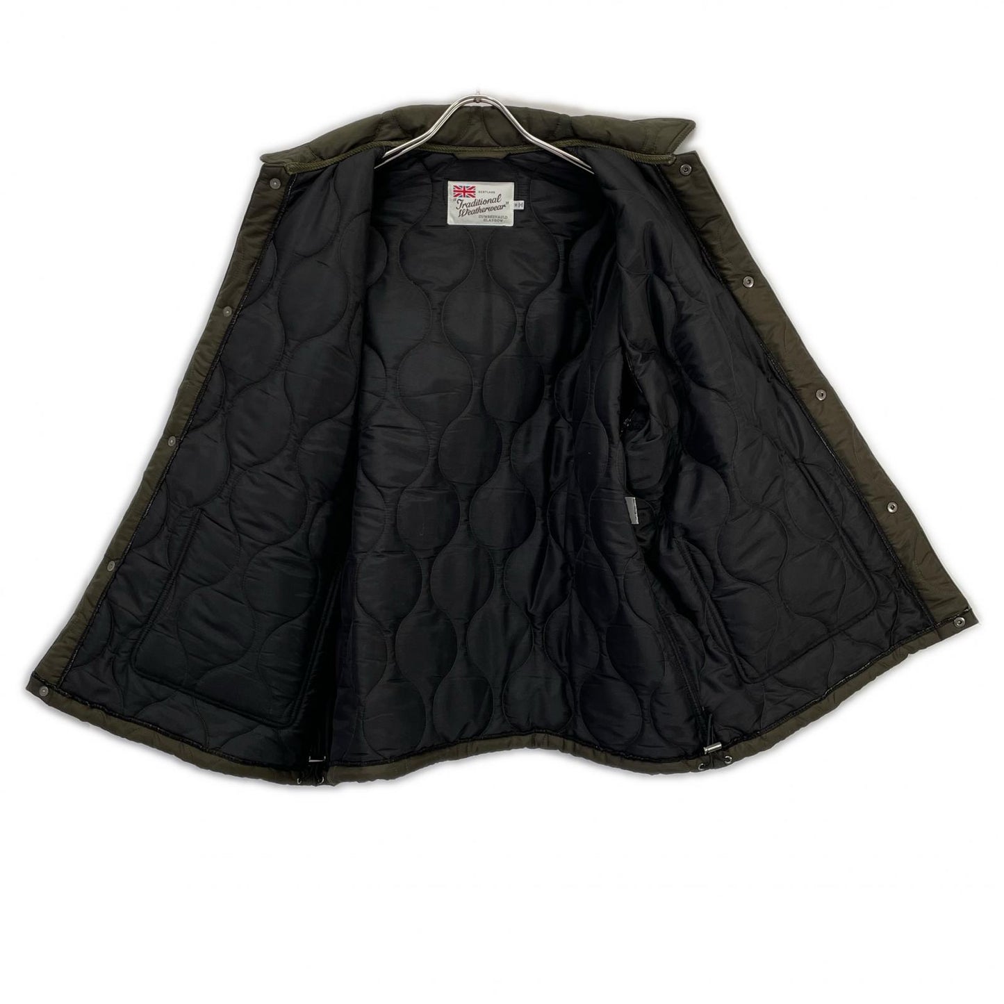 TRADITIONAL WEATHERWEAR Khaki Corduroy Collar Quilted Jacket