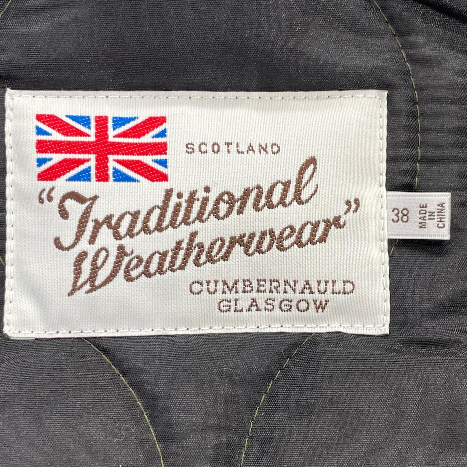 TRADITIONAL WEATHERWEAR Khaki Corduroy Collar Quilted Jacket