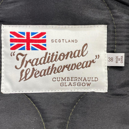 TRADITIONAL WEATHERWEAR Khaki Corduroy Collar Quilted Jacket