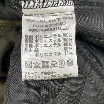 TRADITIONAL WEATHERWEAR Khaki Corduroy Collar Quilted Jacket