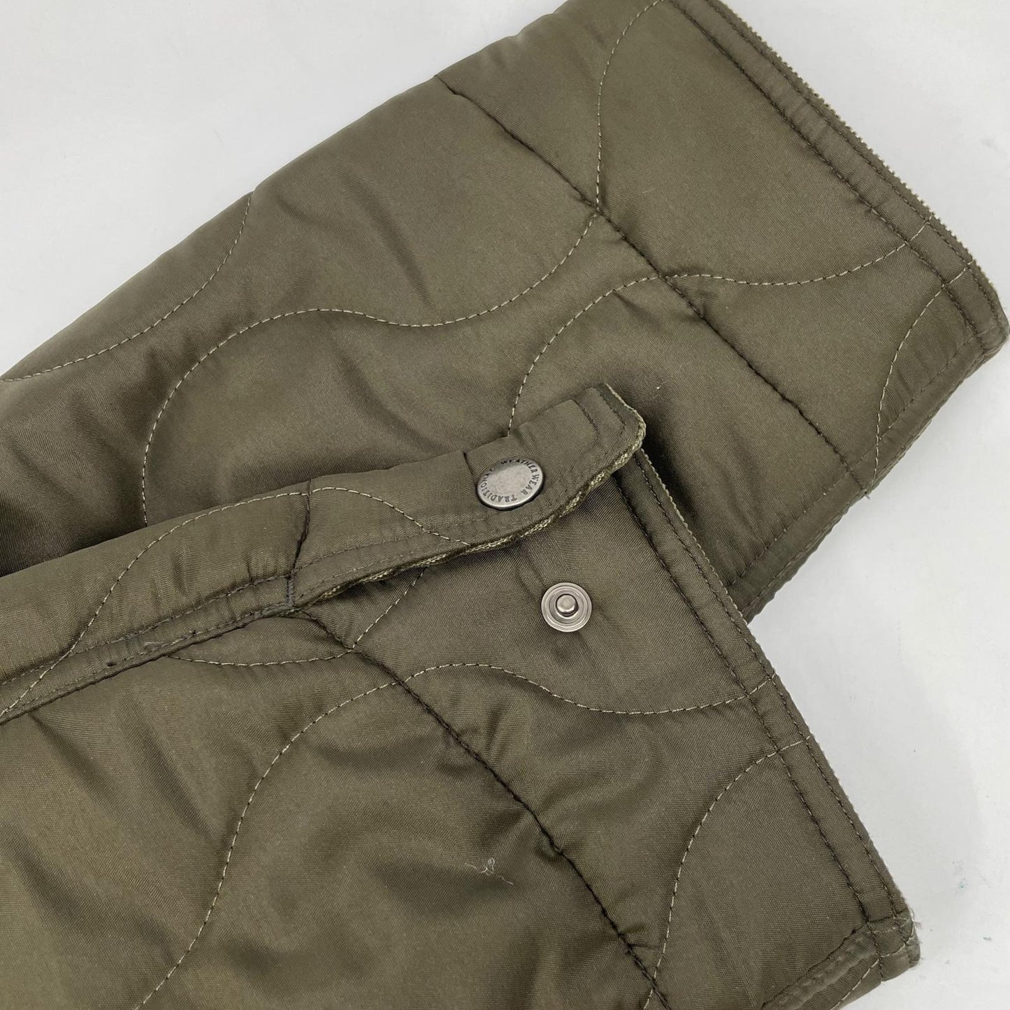 TRADITIONAL WEATHERWEAR Khaki Corduroy Collar Quilted Jacket