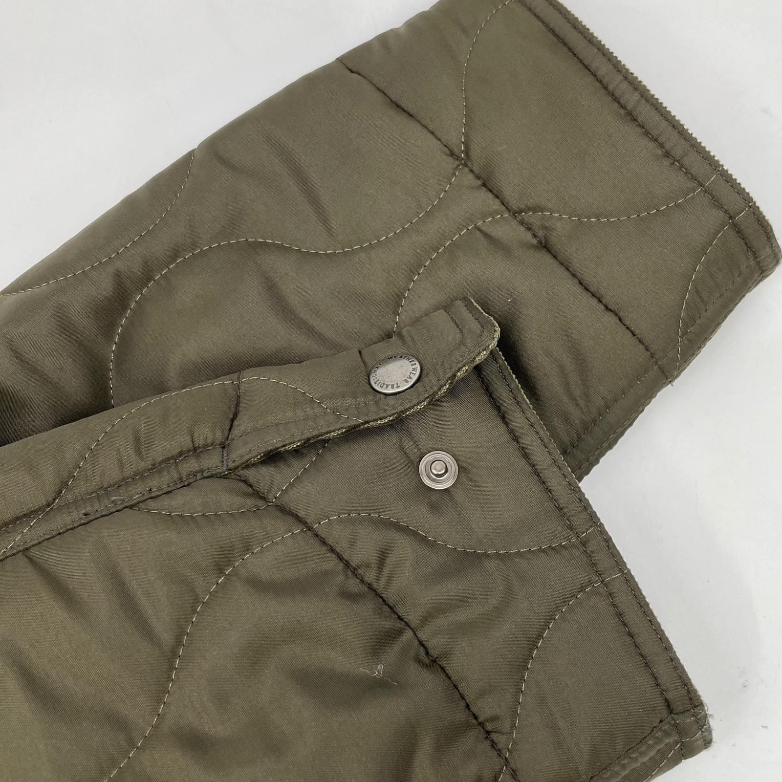 TRADITIONAL WEATHERWEAR Khaki Corduroy Collar Quilted Jacket
