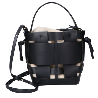 ZANCHETTI ザンケッティ WOVEN BUCKET SMALL バケットバッグ 2WAY ハンドバッグ