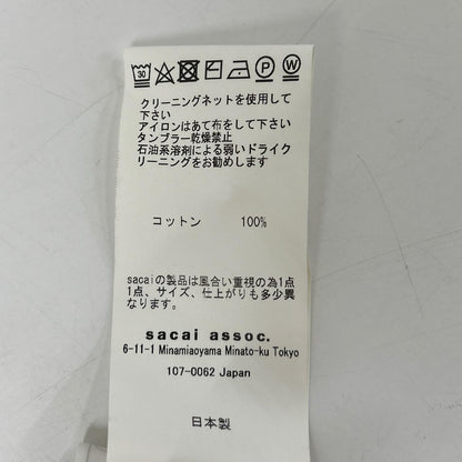 sacai sacai 17-03060 海军蓝×白色 船领条纹上衣