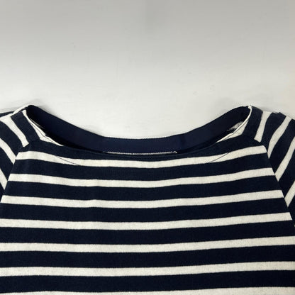 sacai sacai 17-03060 海军蓝×白色 船领条纹上衣