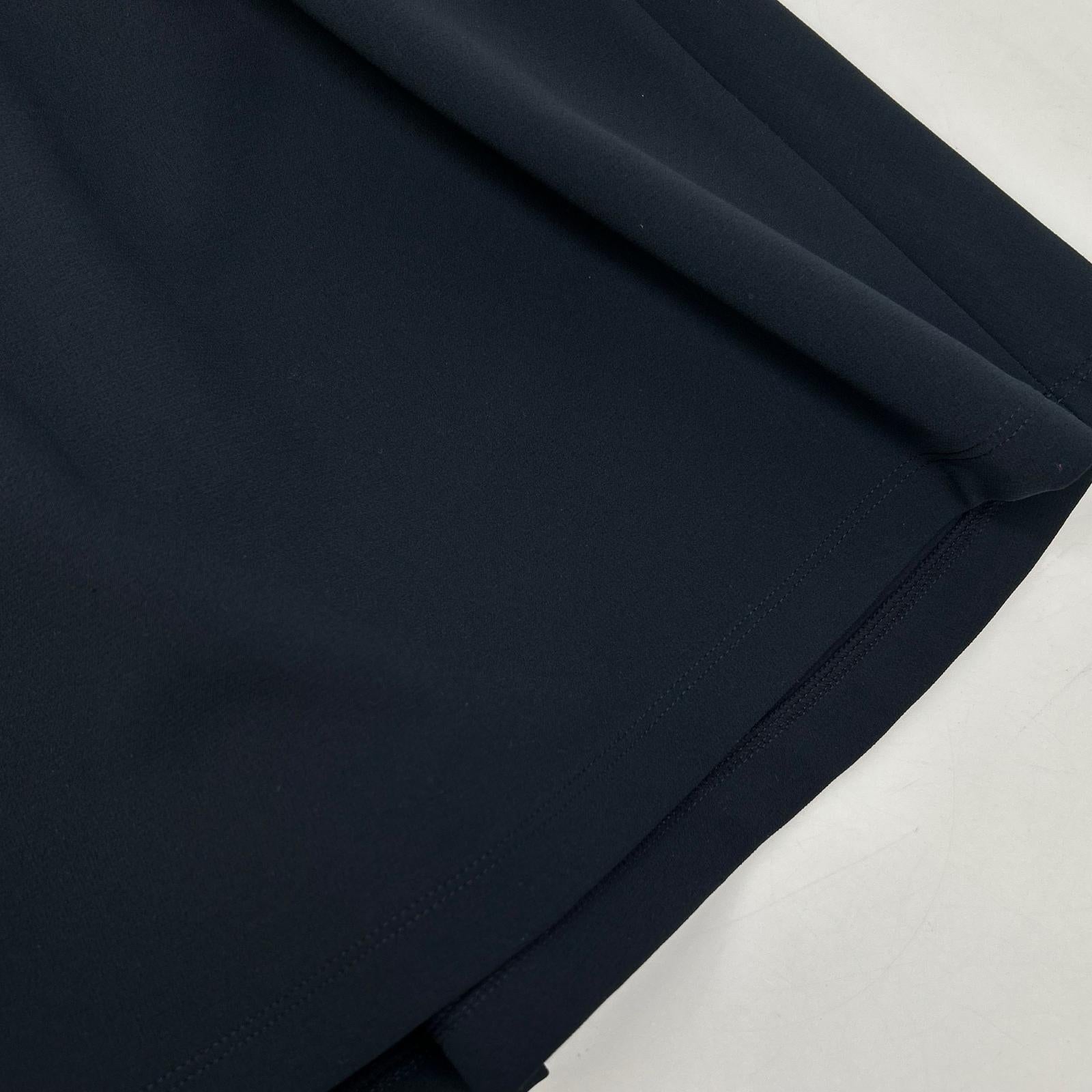 Rene 5317010 Navy Polyester Mini Logo Plate Short Sleeve Tiered Dress