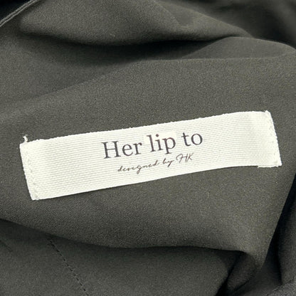 Her lip to 1252305214 Black Riviera Bow Tiered Long Dress
