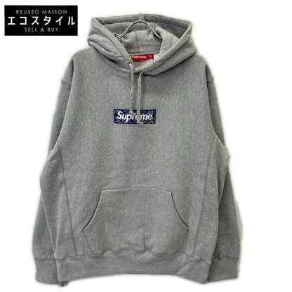 19AW Gray Bandana Box Logo Hooded Top XL Men's