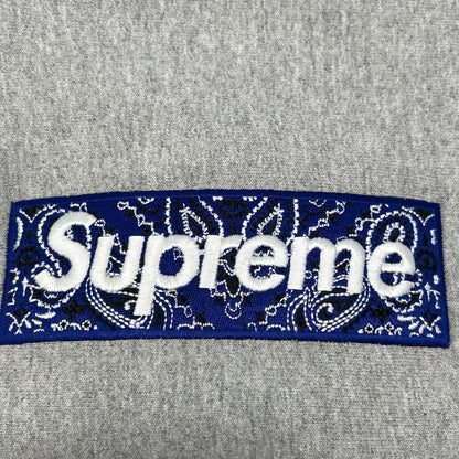 19AW Gray Bandana Box Logo Hooded Top XL Men's