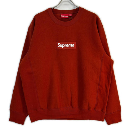 Supreme シュプリーム 18AW Rust/红色 Box Logo Crewneck Sweatshirt 盒装Logo圆领卫衣 上衣