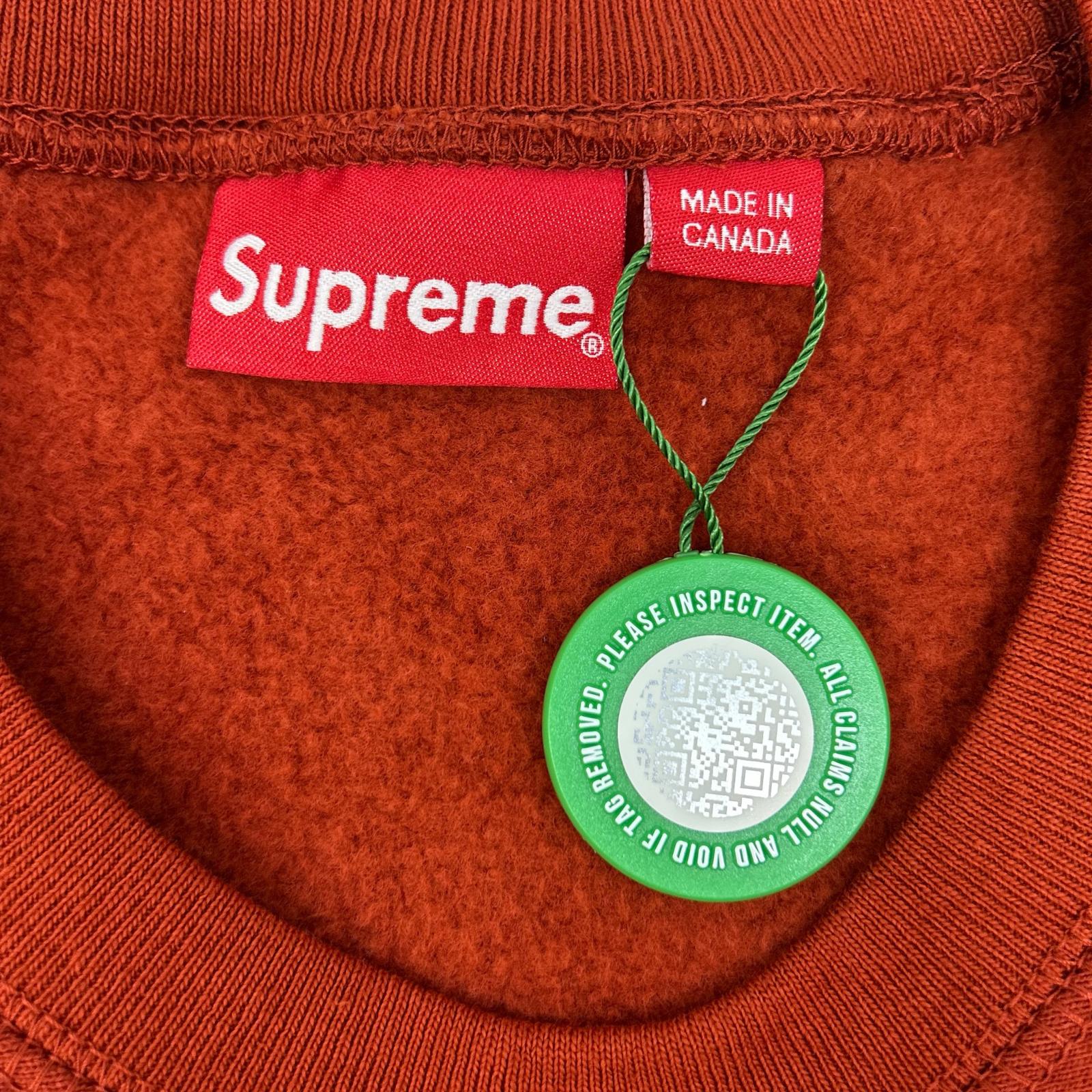 Supreme シュプリーム 18AW Rust/红色 Box Logo Crewneck Sweatshirt 盒装Logo圆领卫衣 上衣