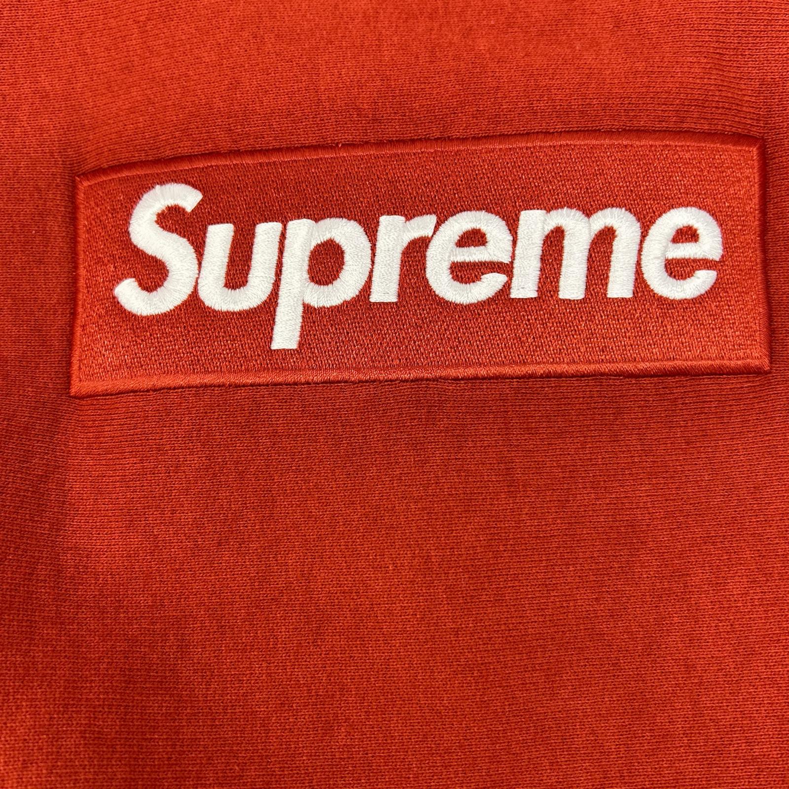 Supreme シュプリーム 18AW Rust/红色 Box Logo Crewneck Sweatshirt 盒装Logo圆领卫衣 上衣