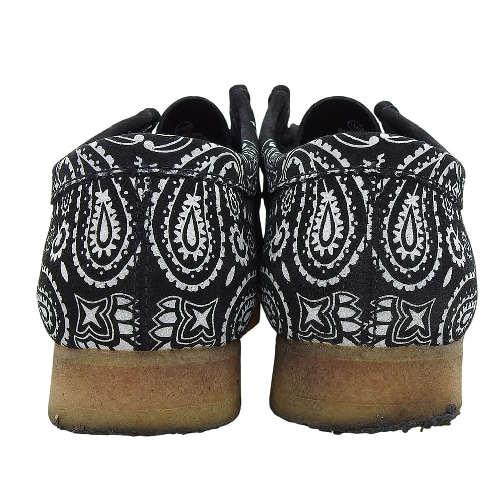 Clarks クラークス 美品 Bandana Wallabee バンダナワラビー シューズ メンズ ブラック 28.5cm 19SS シューズ