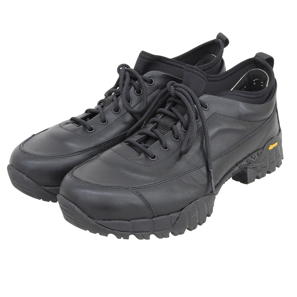 YOAK ヨーク JOURNEY LEATHER オールレザー スニーカー シューズ メンズ ブラック 43 シューズ