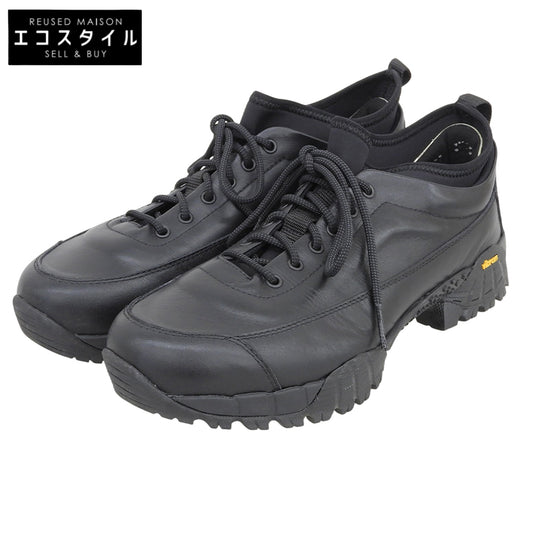 YORK ヨーク JOURNEY LEATHER オールレザー スニーカー シューズ メンズ ブラック 43 シューズ
