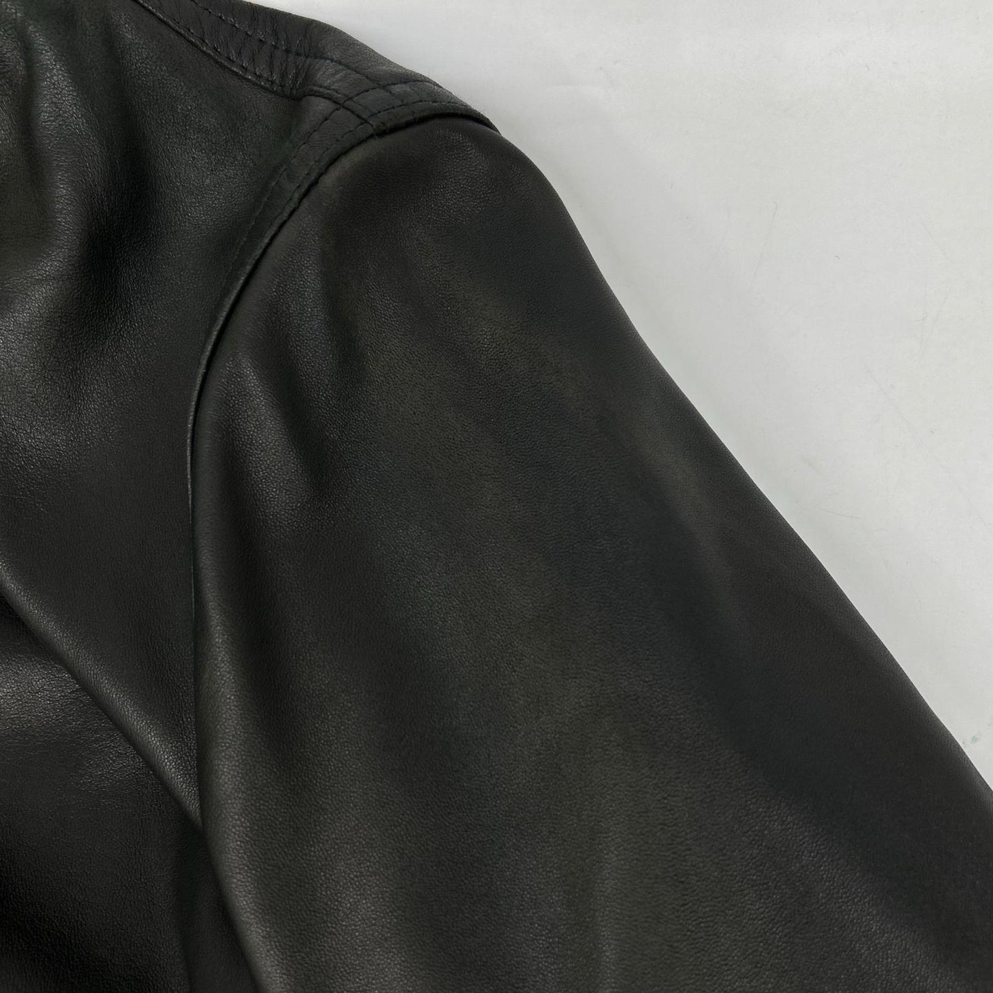 Black Lambskin JURI Rider's Jacket 42 Men's