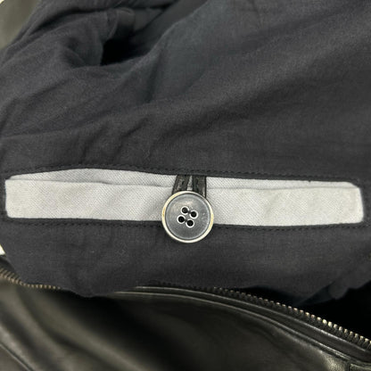 Black Lambskin JURI Rider's Jacket 42 Men's