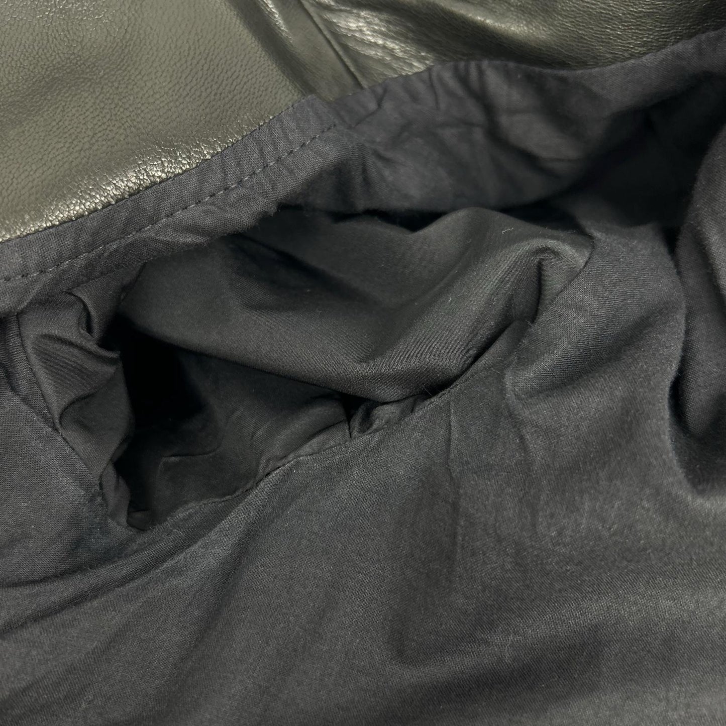 Black Lambskin JURI Rider's Jacket 42 Men's