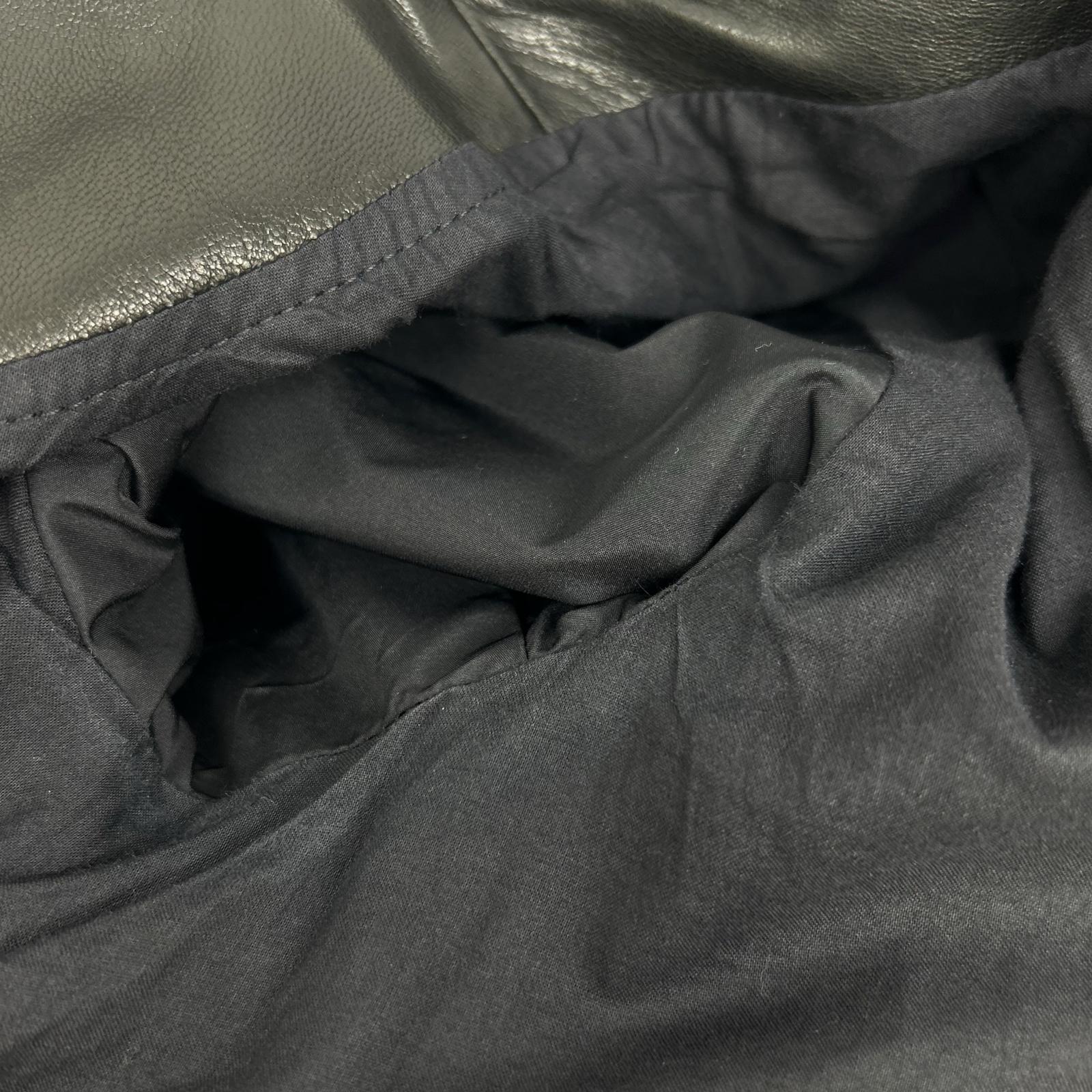 Black Lambskin JURI Rider's Jacket 42 Men's