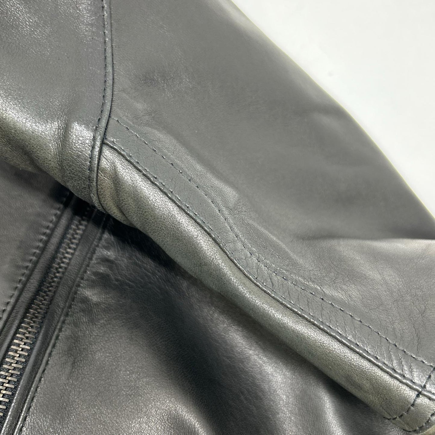 Black Lambskin JURI Rider's Jacket 42 Men's