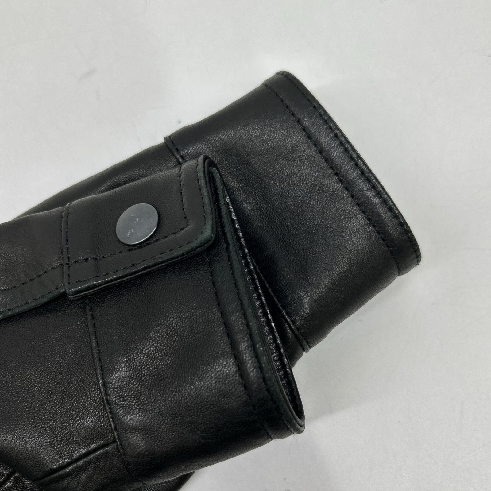 Black Lambskin JURI Rider's Jacket 42 Men's