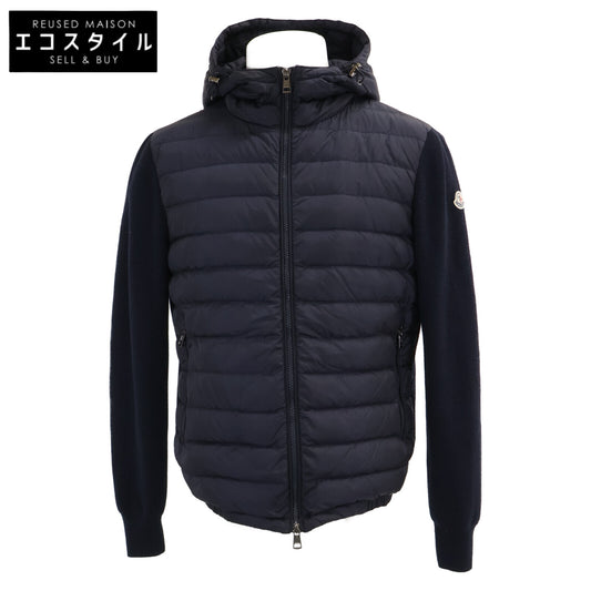 MONCLER モンクレール B20919413000 MAGLIONE TRICOT CARDIGAN ニット/ナイロン切替 フーディダウンジャケット ジャケット