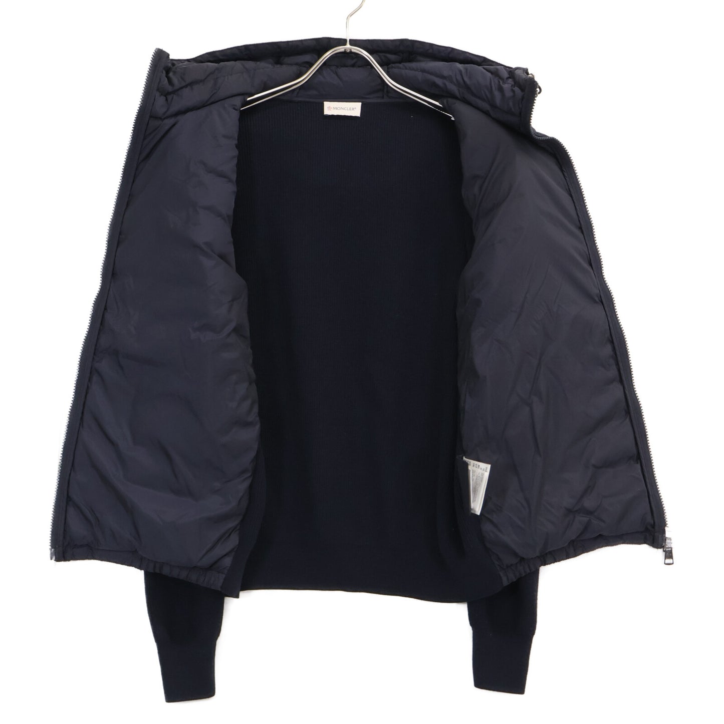 MONCLER モンクレール B20919413000 MAGLIONE TRICOT CARDIGAN ニット/ナイロン切替 フーディダウンジャケット ジャケット