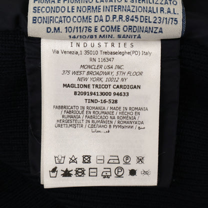MONCLER モンクレール B20919413000 MAGLIONE TRICOT CARDIGAN ニット/ナイロン切替 フーディダウンジャケット ジャケット