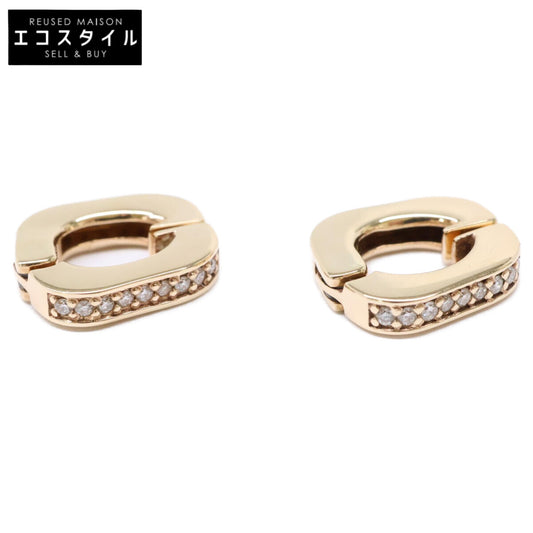 ete エテ ete bijoux エテビジュー 70401300 K10 0.07刻印 ダイヤモンド リバーシブル ハグ イヤリング