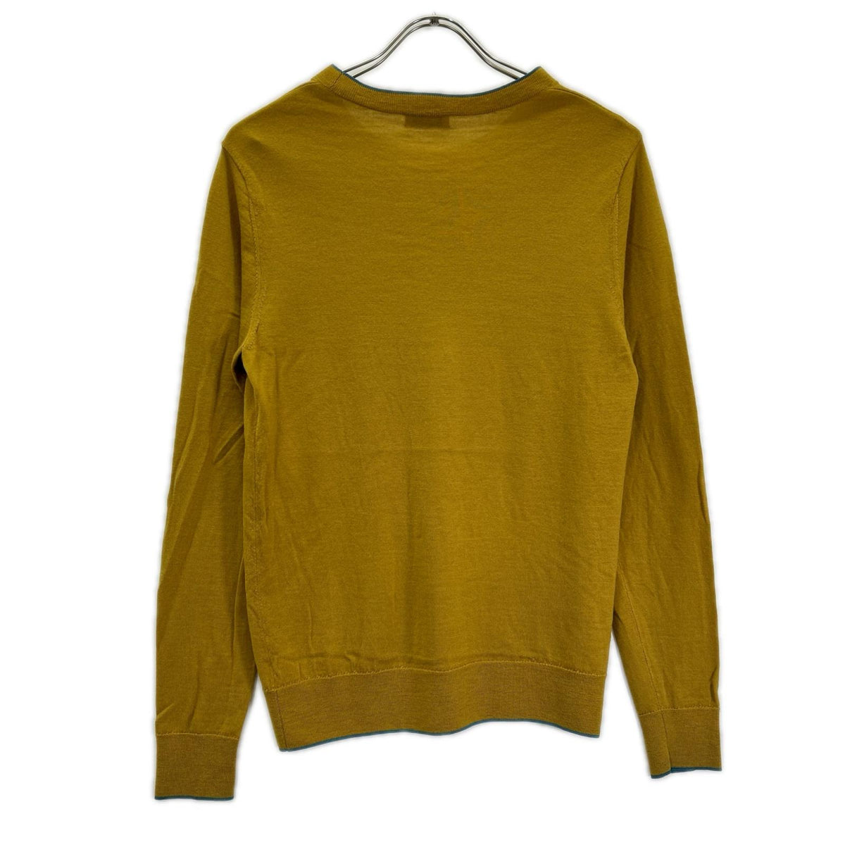 DRIES VAN NOTEN ドリスヴァンノッテン マスタード カラーパイピング クルーネックプルオーバーニット トップス