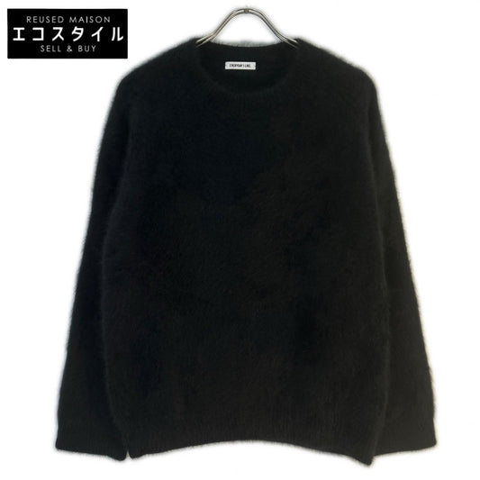 Deuxieme Classe Bespoke 22-080-500-8240 DUET Black Fox x Racoon Wool Shaggy Knit Pullover Top No size listed Women's