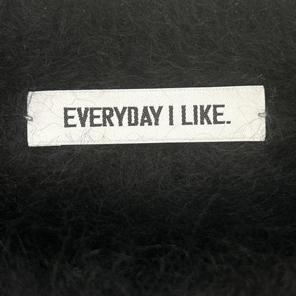 EVERY DAY I LIKE エブリデイアイライク Deuxieme Classe別注 22-080-500-8240 DUET ブラック フォックス×ラクーンウール シャギーニットプルオーバー トップス