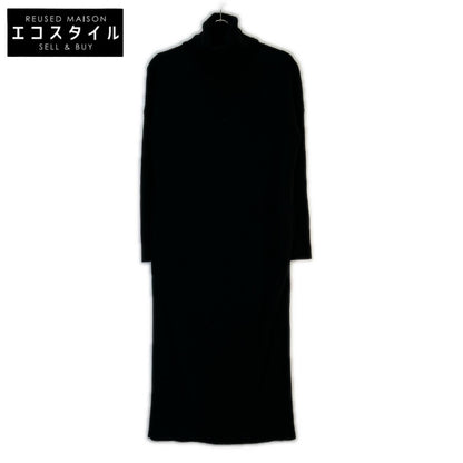 Deuxieme Classe ドゥーズィエムクラス 20-040-500-7010 ブラック ウール タートルネック ロングスリーブリブニットワンピース ワンピース