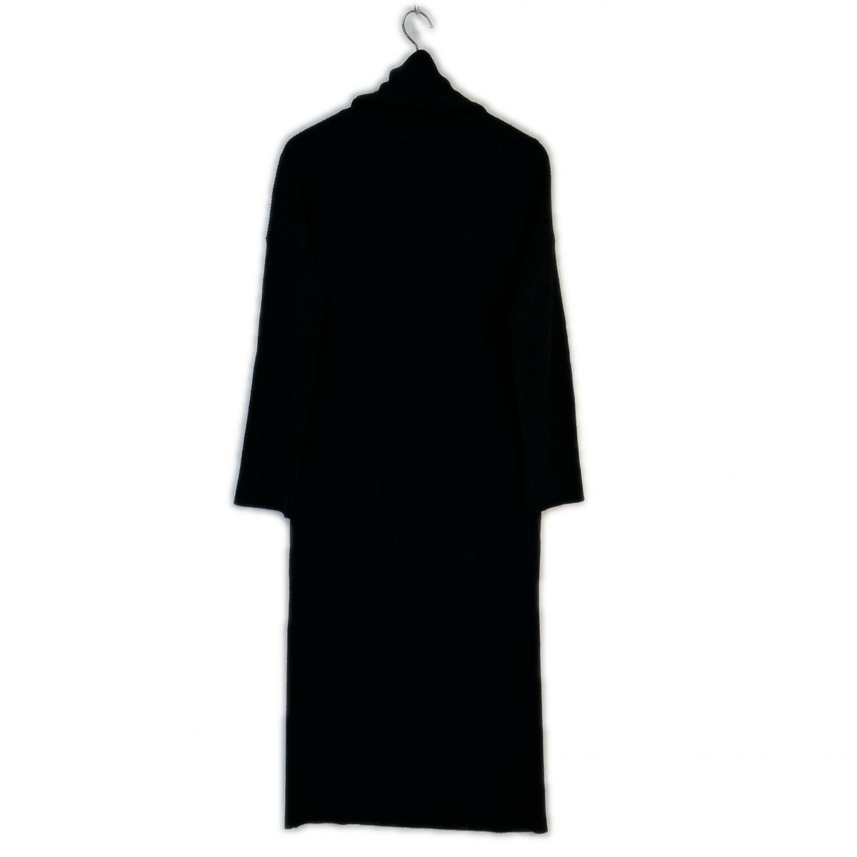 Deuxieme Classe ドゥーズィエムクラス 20-040-500-7010 ブラック ウール タートルネック ロングスリーブリブニットワンピース ワンピース