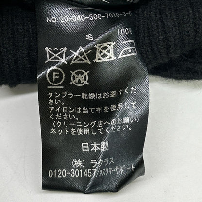 Deuxieme Classe ドゥーズィエムクラス 20-040-500-7010 ブラック ウール タートルネック ロングスリーブリブニットワンピース ワンピース