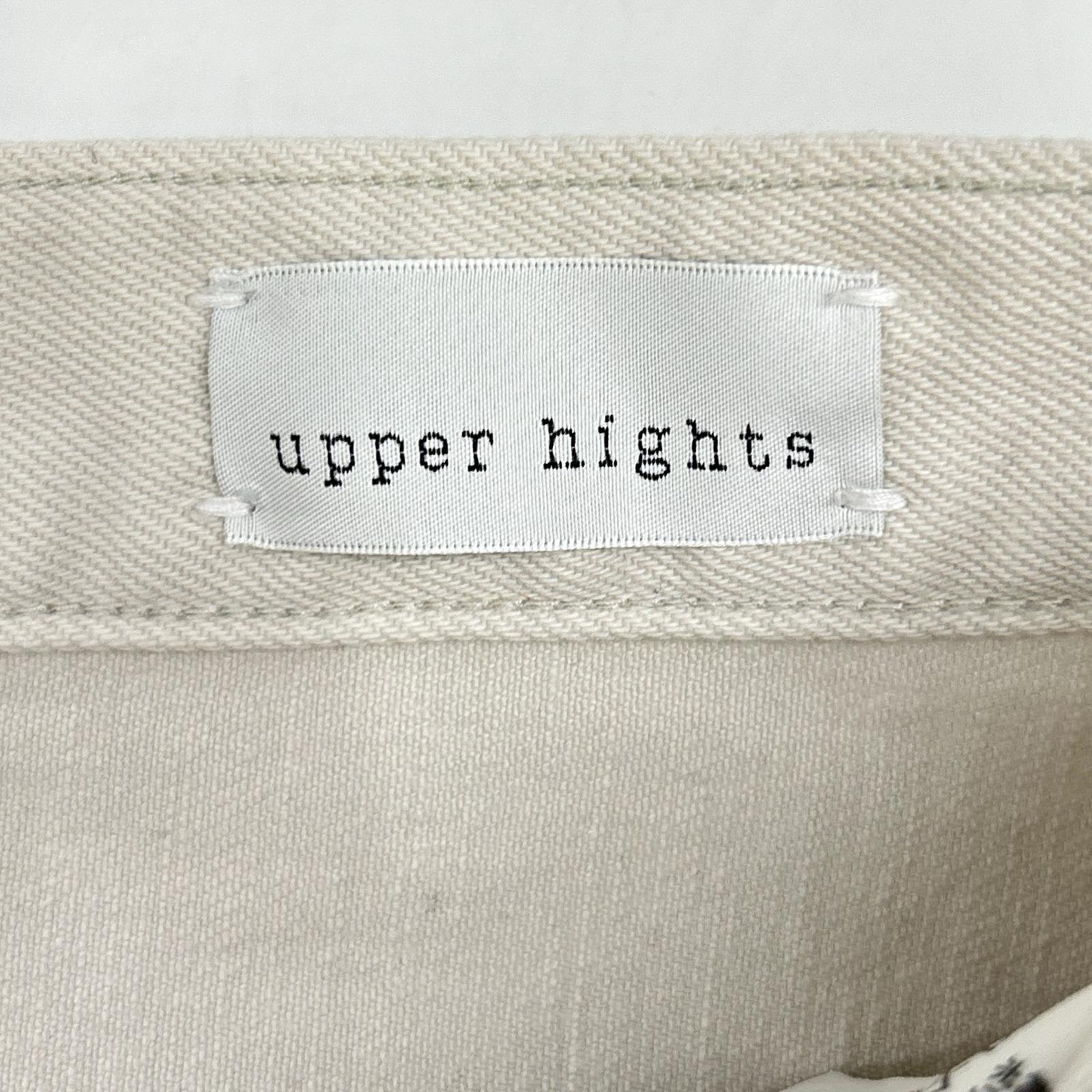 upper hights アッパーハイツ L'Appartement別注 861AP102BNE THE LIVELY オフホワイト ワイドデニムパンツ ボトムス