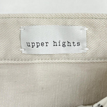 upper hights アッパーハイツ L'Appartement別注 861AP102BNE THE LIVELY オフホワイト ワイドデニムパンツ ボトムス