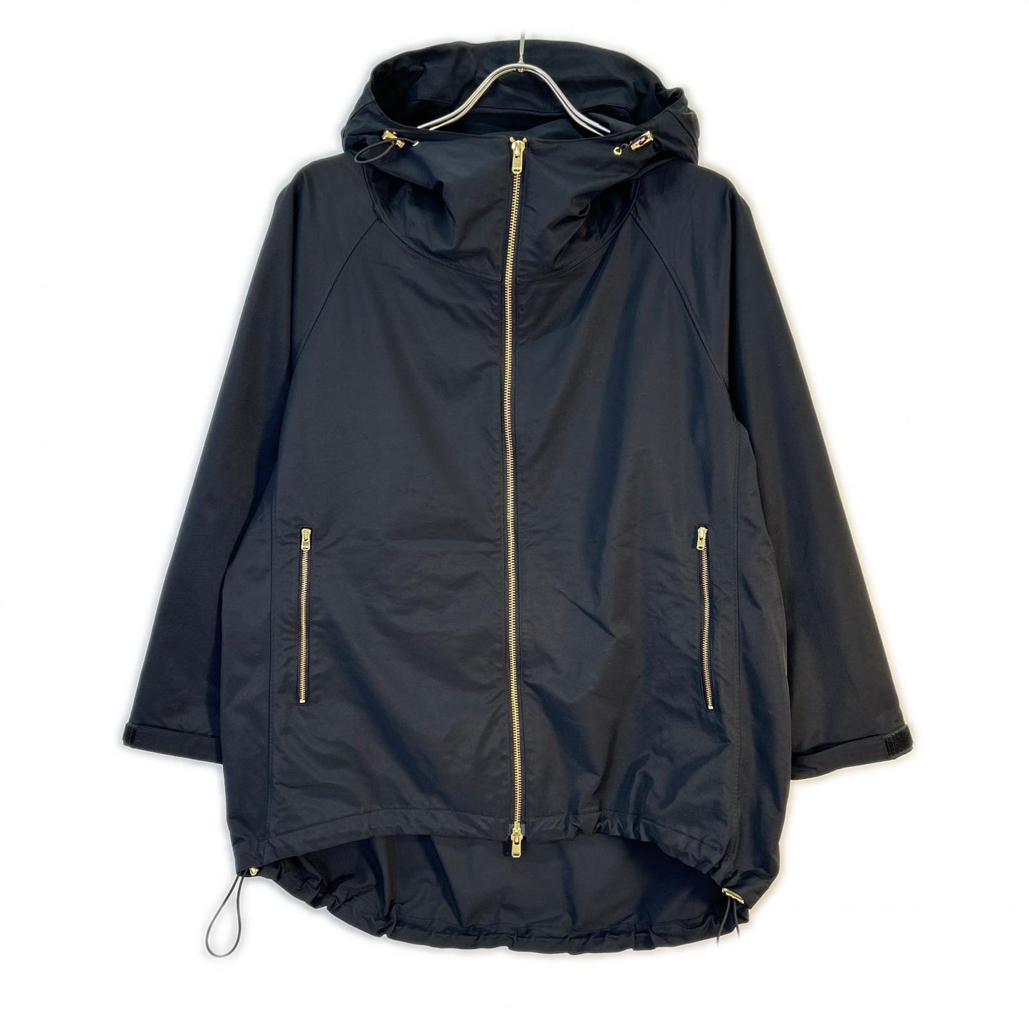 BONJOUR MADAME ボンジュールマダム ×Deuxieme Classe 20-010-500-9010 ブラック ドローコード ナイロンジップフーディ ジャケット