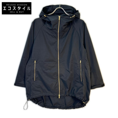 BONJOUR MADAME ボンジュールマダム ×Deuxieme Classe 20-010-500-9010 ブラック ドローコード ナイロンジップフーディ ジャケット