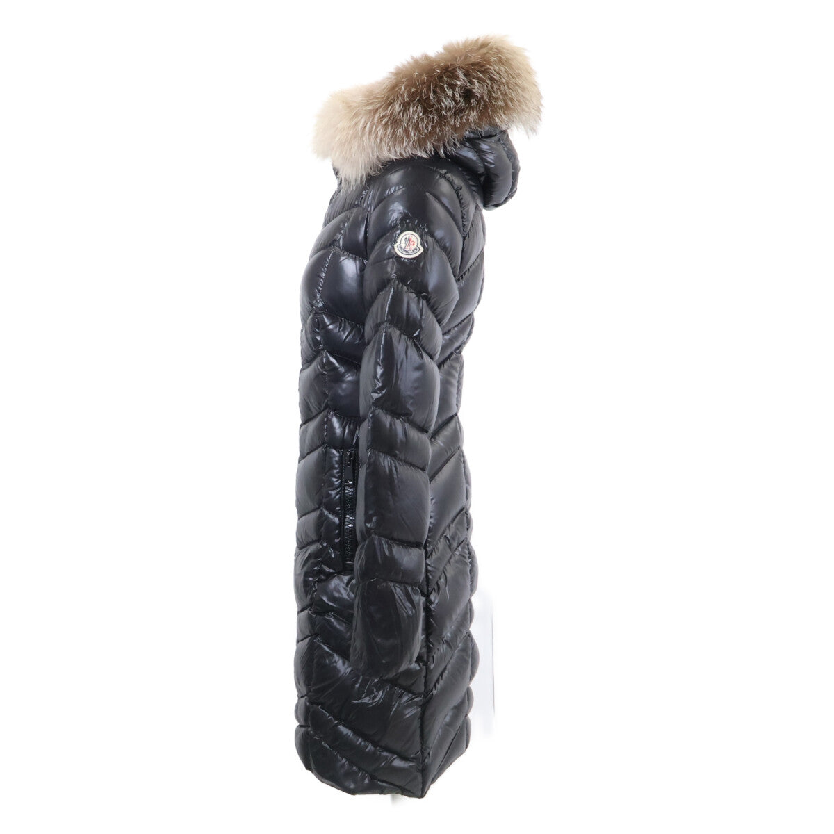 MONCLER モンクレール D20934934425 FULMAR ファー付フーディロングダウン コート