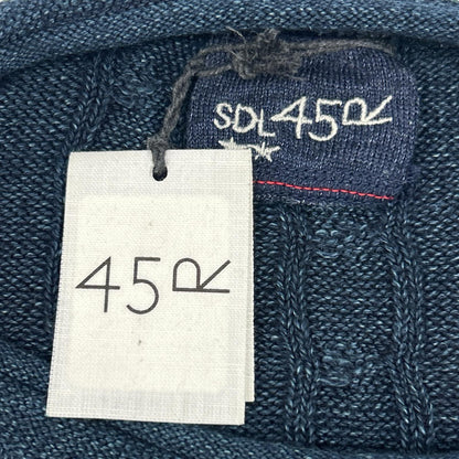 45R フォーティファイブ アール 50280061 ｲﾝﾃﾞｨｺﾞ ｽｰﾋﾟﾏ超ｶﾞｰｾﾞのｽﾄﾚｯﾁｾｰﾀｰ ｹｰﾌﾞﾙﾆｯﾄ トップス 2 レディース